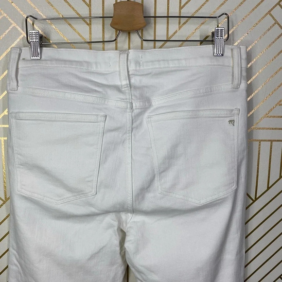 Madewell 9" High-Rise Skinny Jeans Pure White‎ - Picture 6 of 12
